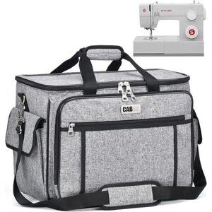 Sewing Machine Case - Carrying Bag with Removable Padding, Tote for